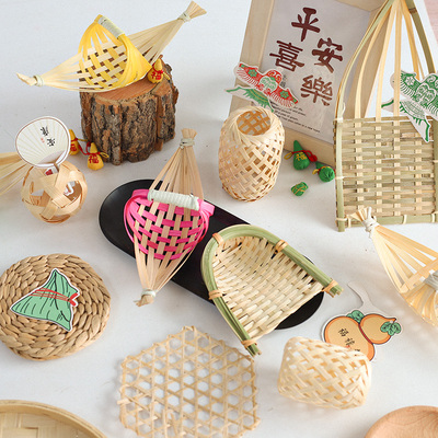 悦木竹编传统小灯笼竹笼龙舟