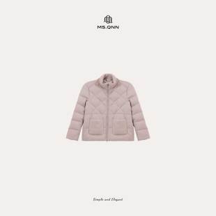 52C1792 90白鹅绒羊毛驼绒菱格显瘦羽绒服 Q姐 慢调巴黎