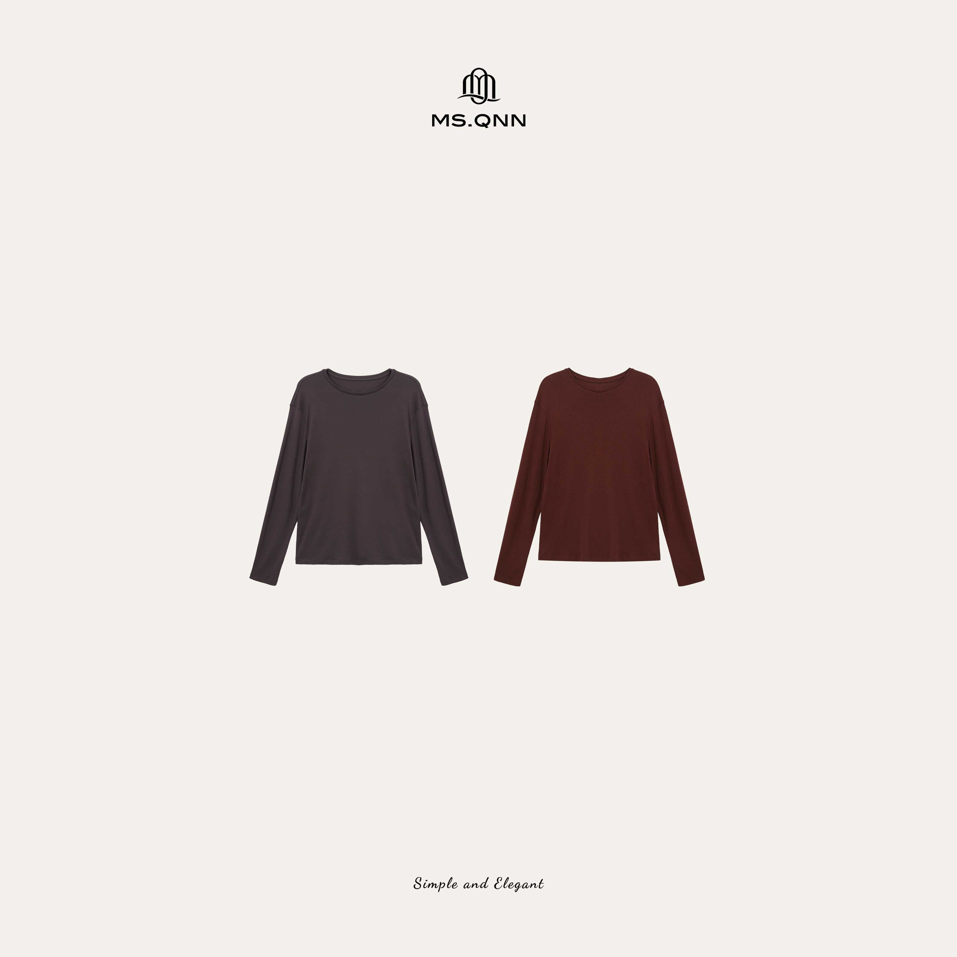 Q姐“南瓜慕斯”轻柔肤感轻盈裸感宽松懒人T恤 52T786