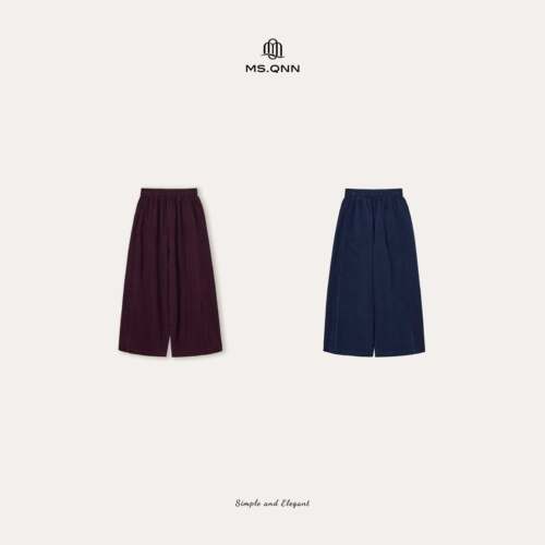 Q姐“岁月肌理 ”丝棉灯芯绒多色时尚休闲长裤 55P733