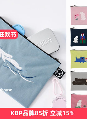 韩国代购KBP零钱包收纳包kittybunnypony化妆包便携可爱卡通刺绣S