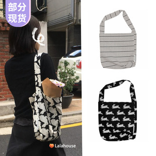 韩国代购KBP帆布包单肩包腋下包hobo托特包复古收纳包环保袋mini