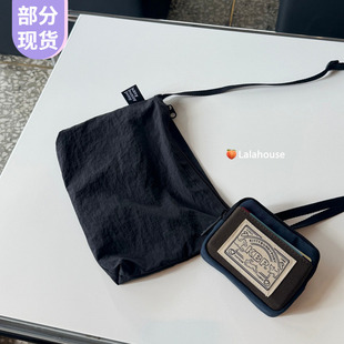 韩国kittybunnypony便携超轻单肩包kbp腋下包ins可爱兔子针脚黑色