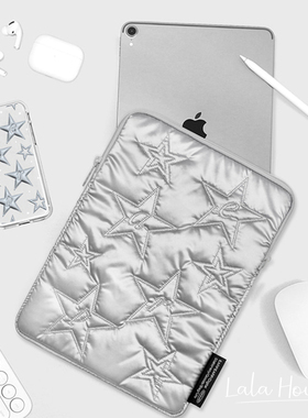 韩国代购earp银色星星11寸IPad平板内胆包13寸苹果笔记本电脑包酷
