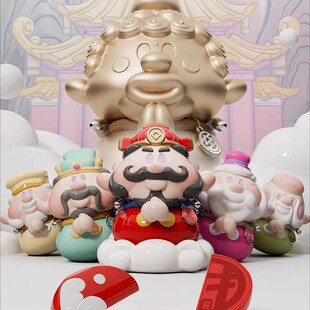 正版神回复盲盒行运殿圣杯盲盒不倒翁潮玩摆件财神招财手办关帝玩