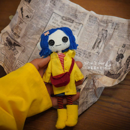 小卡Coraline 玩偶材料包 原创纸样视频教程DIY|油菜菜的店