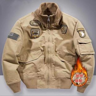 战术工装 冬季 作训服户外短款 复古外套男士 夹克男 加绒加厚军迷美式