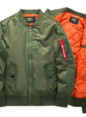 秋冬棉衣大码男装休闲美式立领棉衣夹克一号MA01飞行员棒球衫潮服