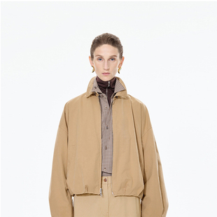 25秋新品夹克翻领截短款外套5P9613740