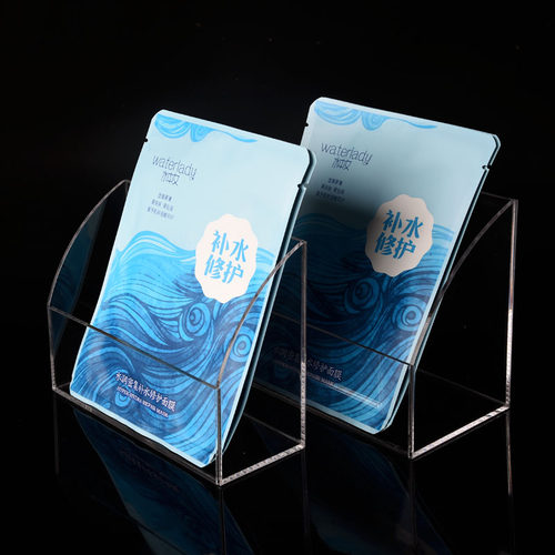 透明亚克力面膜盒展示架化妆品陈列货架护肤品家用面膜收纳整理盒