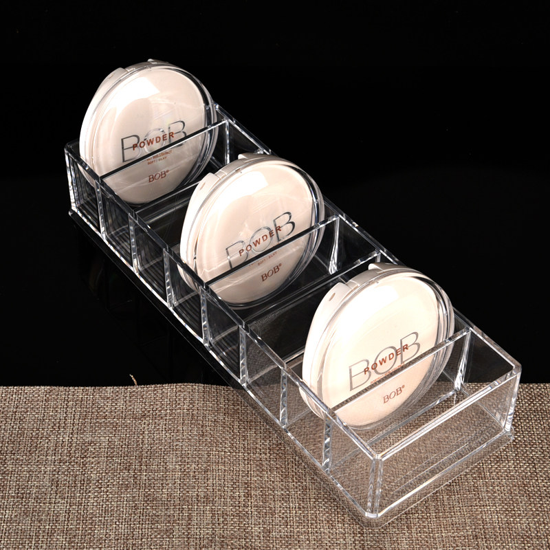 透明亚克力粉饼收纳盒口红架眼影彩妆腮红化妆品简约指甲油展示架,收纳整理,桌面收纳盒,淘宝优惠券,粉丝福利购,淘宝优惠卷
