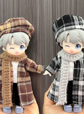 秋冬毛呢ob11娃衣8分bjd12分套装16-17cm出逃体YMY-gsc阿巳体衣服