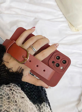 K80适用小米17手机壳turbo4Pro戚薇同款K70红米Note 15 14 13腕带15C 14C 12R 11T皮带扣K60酒红K50至尊版K40