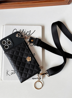 vivo适用y300手机壳S19横挎零钱包Y200卡包X100黑色X70X60X80S18S15Y50t背带Y37Y36m斜挎y33s挂绳S7S9e套Y76s