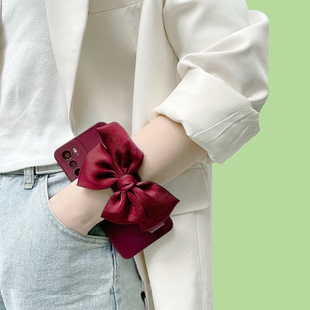 vivo适用y300手机壳S20背带挂绳Y200i蝴蝶结腕带X100X60X70X80S19S17S16S15S7S9e防摔Y37Y36Y33s红X90s套Y76s