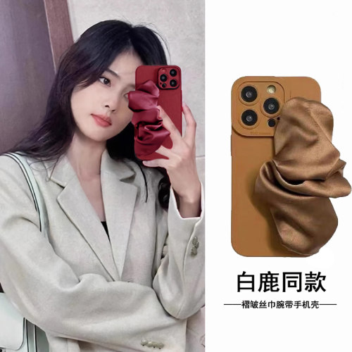 OnePlus一加13手机壳11酒红色Ace3v 12丝巾Ace2v手腕带Ace5pro白鹿同款Aec竟速版9RT墨绿黑8T全包7T适用10Pro