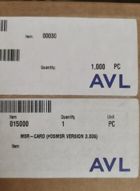 AVL配件 MSR-CARD（OSMSR VERSION3.036）