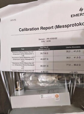 艾默生Emerson电感式位移传感器 PR9350/02