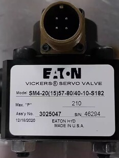 威格士VICKERS伺服阀 SM4-20（15）57-80/40-10-S182