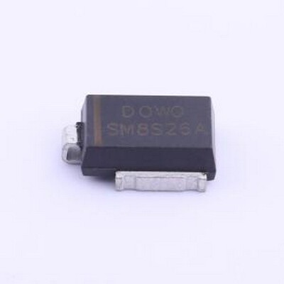 SM8S26A 静电和浪涌保护(TVS/ESD) TVS 26V截止 157A峰值脉冲 DO-