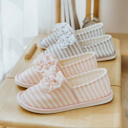 月子鞋夏薄款软底包跟棉拖鞋女