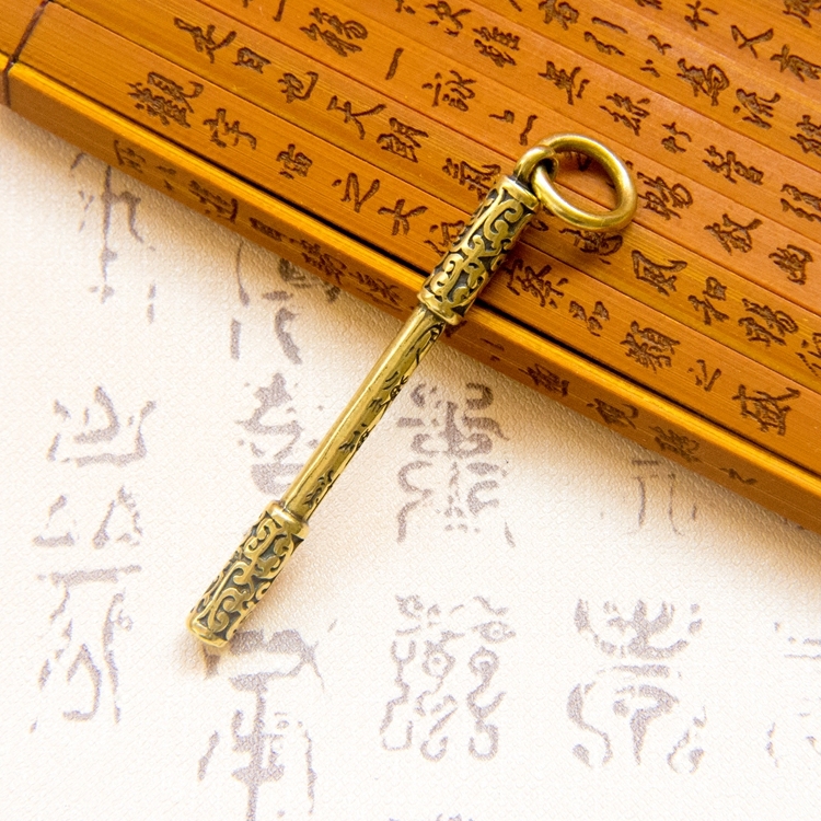 创意纯铜黄铜如意金箍棒吊坠孙悟空机车钥匙扣挂件男女情侣小礼物|msdalam kategori bekalan perayaan/hadiah, Hadiah kreatif, rantai kunci - dari Buy2taobao.com untuk memberikan perkhidmatan ejen Taobao profesional membeli