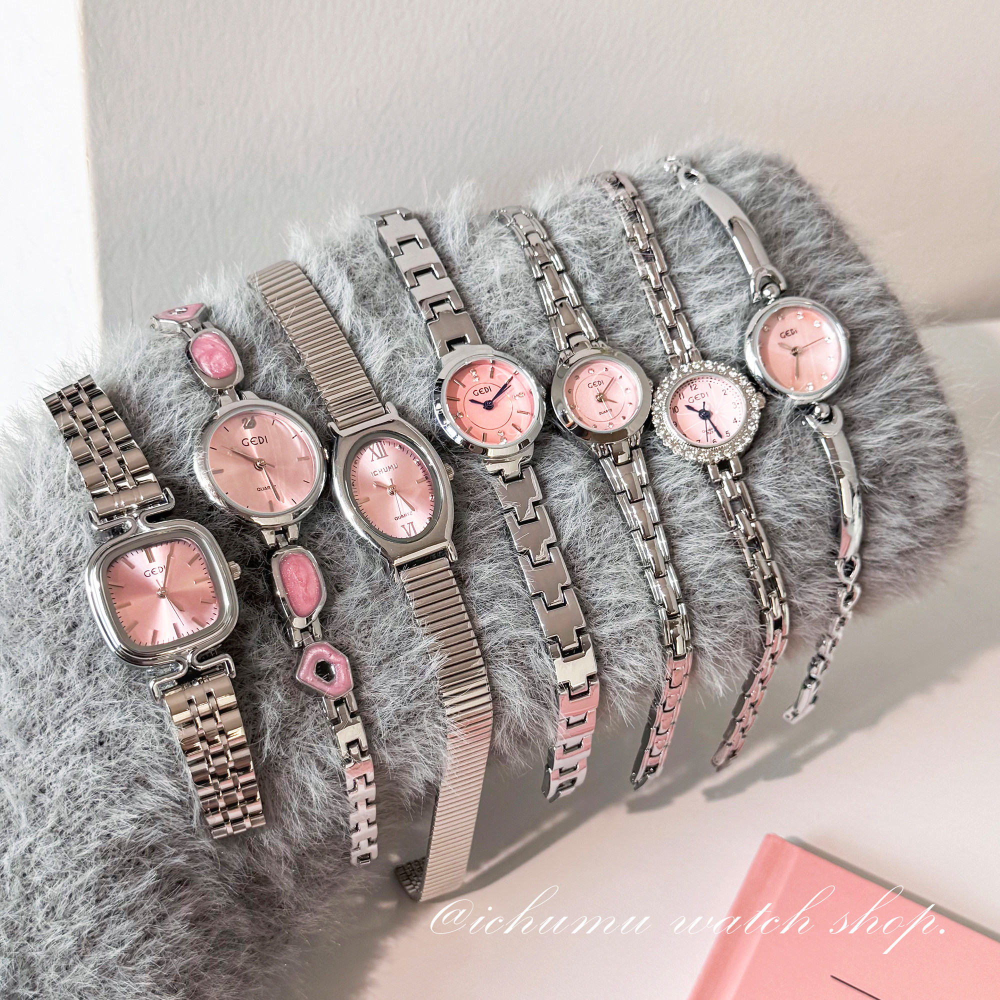 初目《粉》手表女2025新款轻奢小众女士女款高级感链条式石英表,手表,国产腕表,淘宝优惠券,粉丝福利购,淘宝优惠卷