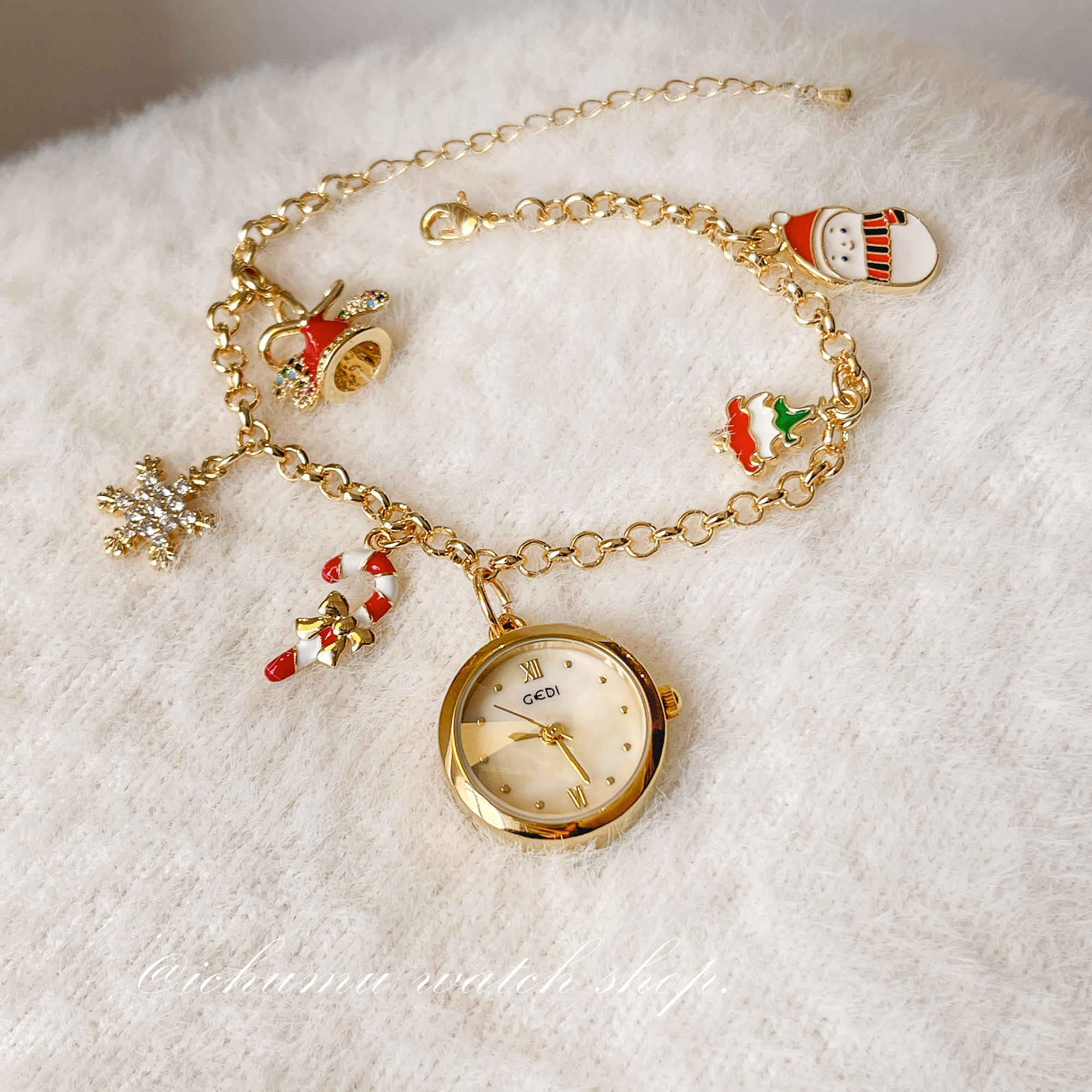 圣诞节吊坠手链表小众高颜值手表