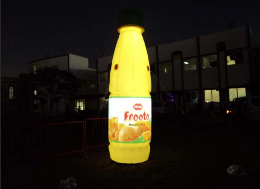 充气发光瓶子气模 饮料杯发光气模充气水杯灯箱餐饮广告夜光气模