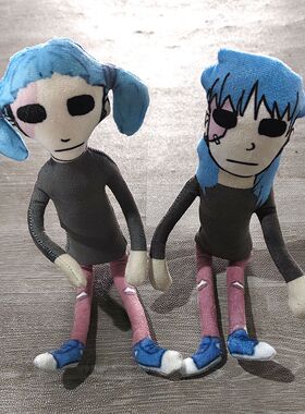 sallyFace抽象丑玩偶手脚有铁丝可活动毛绒公仔无白边超细老鼠干