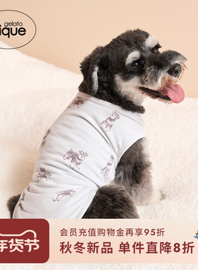gelato pique25秋冬新品宠物用品雪纳瑞满印衣服PAGG254585