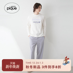 睡衣泡芙小熊长袖 男女同款 T恤PMCT254948 pique25秋冬新品 gelato