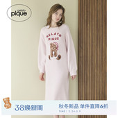 gelato 女睡裙半边绒晚安小熊连衣裙PWNO254114 pique25秋冬新品