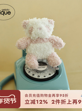 gelato pique25春夏新品钥匙扣熊猫毛绒玩偶挂件PWGG251638