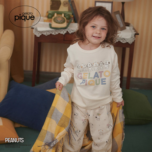 史努比幼年满印长裤 儿童睡裤 PKCP259195 pique25秋冬新品 gelato