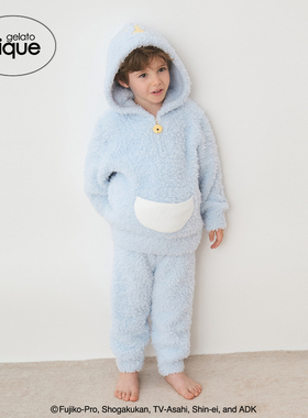 gelato pique26春夏新品儿童睡衣半边绒哆啦A梦套装PKNT261400