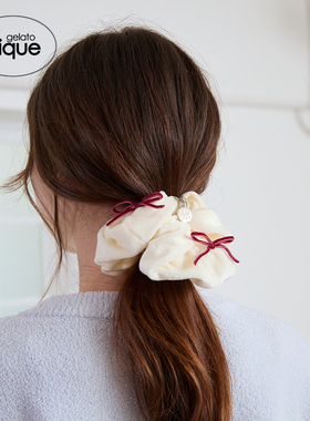gelato pique25秋冬新品女发圈绒面蝴蝶结甜美发饰PWGA254613