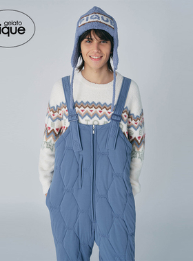 gelato pique秋冬男女同款睡衣费尔岛长袖套头衫PHNT245927