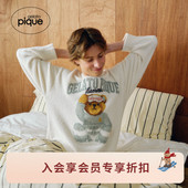 男女睡衣半边绒早安熊套头衫 gelato pique26春夏新品 PMNT261923