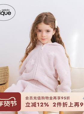 gelato pique25春夏新品儿童粉扑星星提花拉链开衫外套PKNT251400