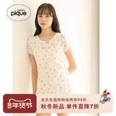 女睡衣玫瑰碎花木耳边短袖 gelato pique25秋冬新品 T恤PWCT254244