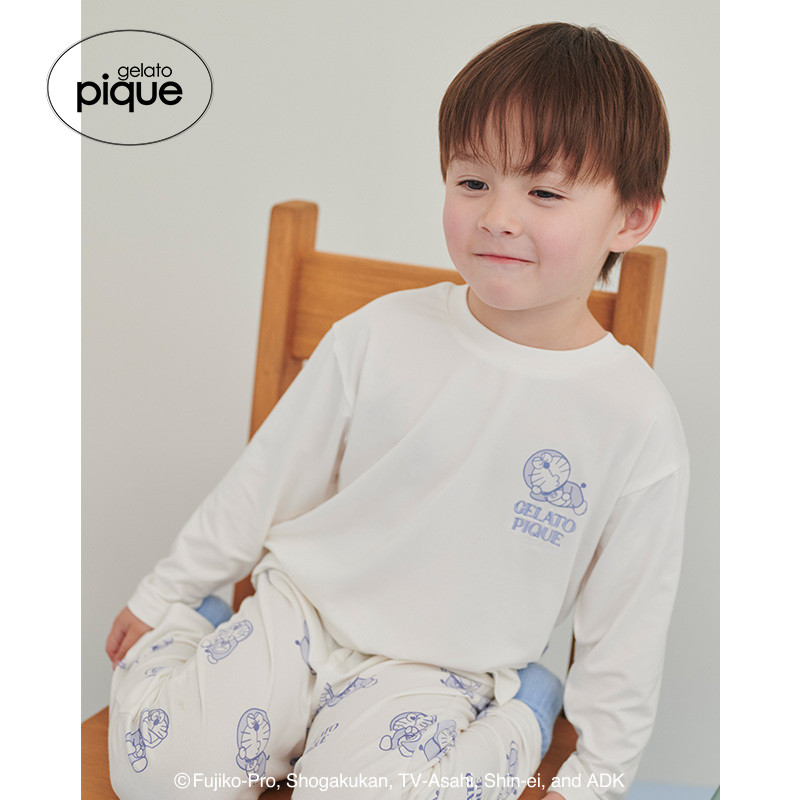 gelato pique26春夏新品儿童睡衣哆啦A梦印花长袖T恤PKCT261406,童装/婴儿装/亲子装,家居服上装,淘宝优惠券,粉丝福利购,淘宝优惠卷