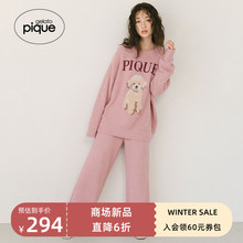 gelato 女睡衣泰迪提花半边绒家居服PWNT225069 pique22秋冬新品