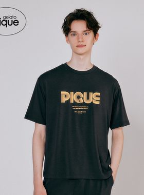 gelato pique春夏男女同款睡衣简约字母短袖T恤PMCT241913