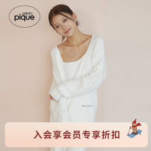 套头衫 女睡衣半边绒纯色长袖 PWNT255114 pique25秋冬新品 gelato