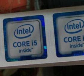 intel inside CORE i5贴标 白色I5 笔记本电脑标签 6代CPU贴纸标