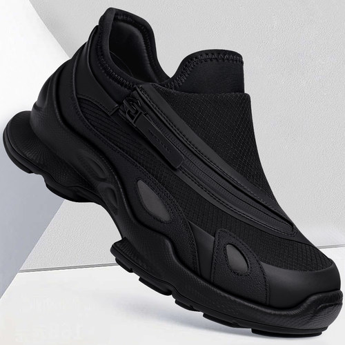 运动鞋男2026年夏季新款透气潮流百搭男士一脚蹬厚底轻便休闲鞋子 - 封面