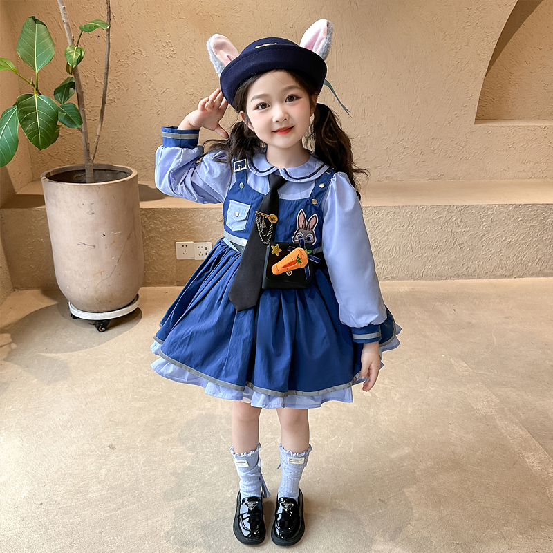 兔子警官cosplay连衣裙
