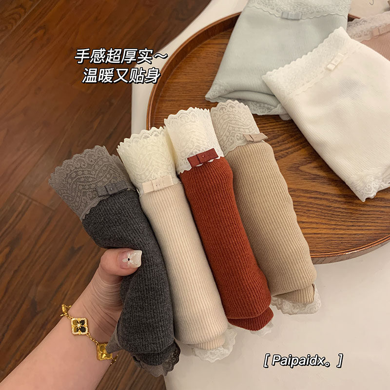 内裤女士纯棉裆2025新款抗菌女款全棉裆蕾丝秋冬磨毛女生三角裤