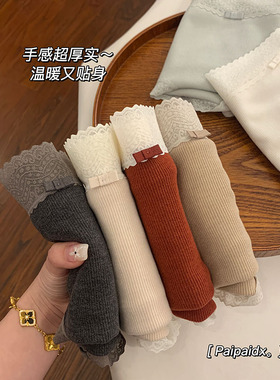 内裤女士纯棉裆2026新款抗菌女款全棉裆蕾丝秋冬磨毛女生三角裤